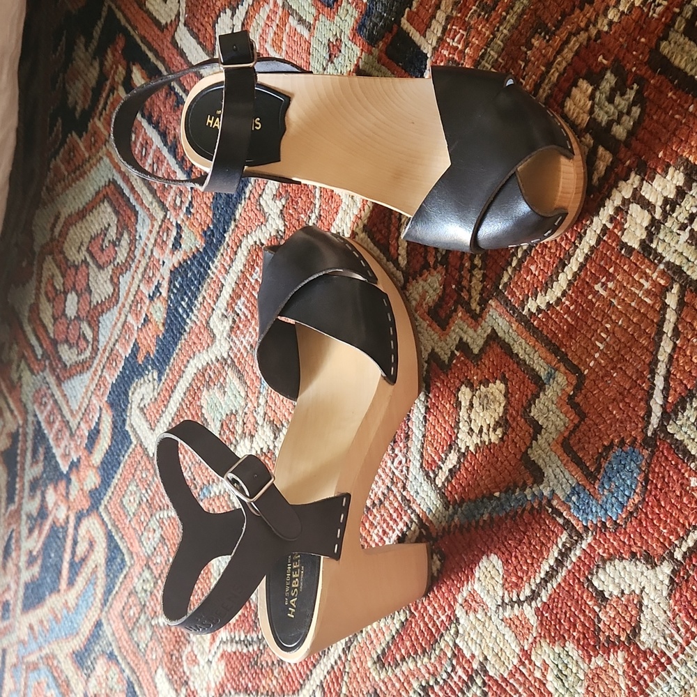 Swedish Hasbeens Merci Sandals Size 38/8